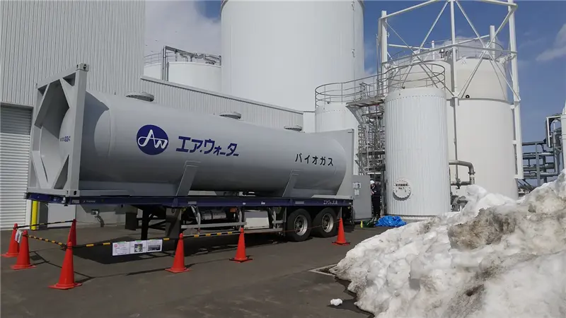 エア・ウォーターの液化バイオメタン